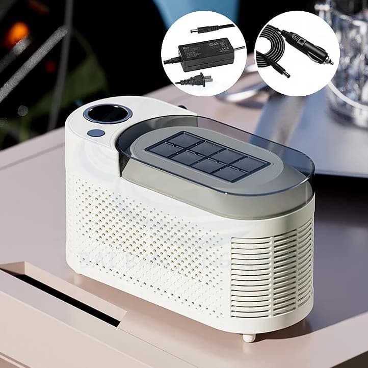 Desktop Small Ice Maker Mini Convenient Home Dormitory Office Camping Car Carrying Cube Ice Automatic Ice Anytime 4