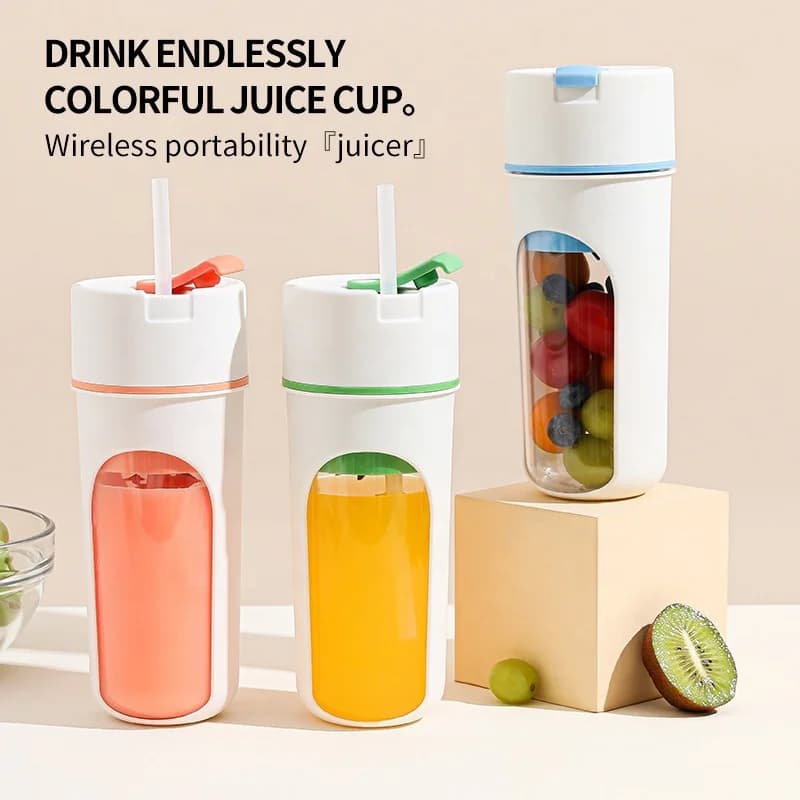 Small Hand-cranked Juice Cup Mini Electric Juice Extractor Wireless Charging Usb Multi-function Juice Extractor 3