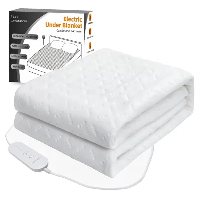 Dual-person Multi-purpose Electric Blanket with Automatic Cut-off Machine Washable Adjustable Temperature for Winter Use 2