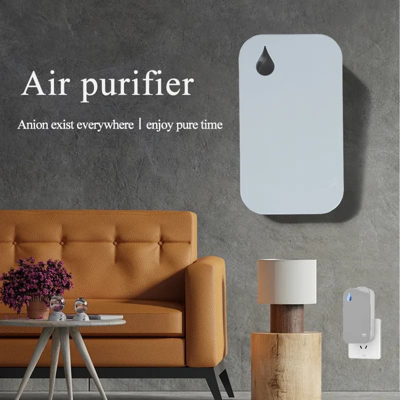 Household Small Plug-in-and-use air Purifier with Dust Removal Odor Elimination Negative Ion Generation and Silent Design