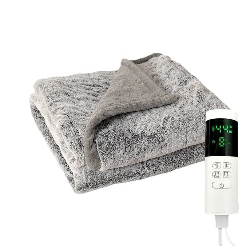 Electric Blanket with Heated Cover Electric Blanket Therapeutic Heating Pad Machine Washable Automatic Shut-Off Warming Blanket 2