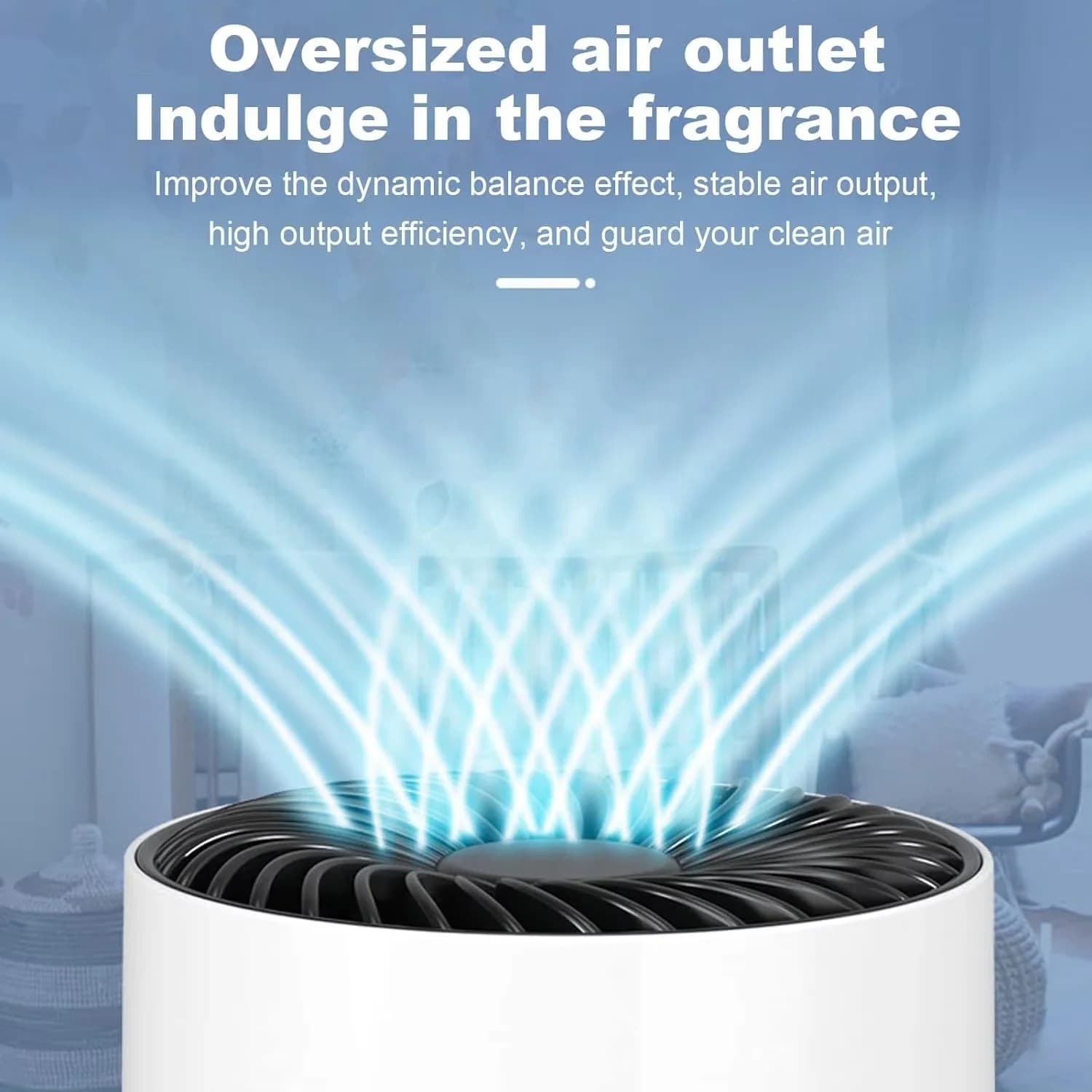 Mini Cylindrical HEPA Air Purifier One-touch Control Desktop Air Cleaner with USB Power Remove Smoke Dust Pollen for Home Office 4