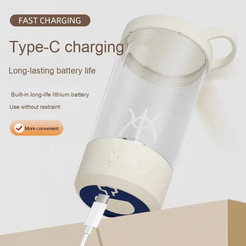 Multi-functional Rechargeable Wireless Automatic Mixing Cup Portable Coffee Protein Powder Sports Outdoor Shaking Mini Cup 5