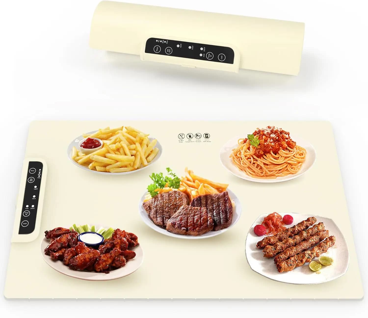 Multifunctional Foldable Hot Vegetable Warming Pad Smart Touch Home Warming Pad Silicone Tea Warming Pad