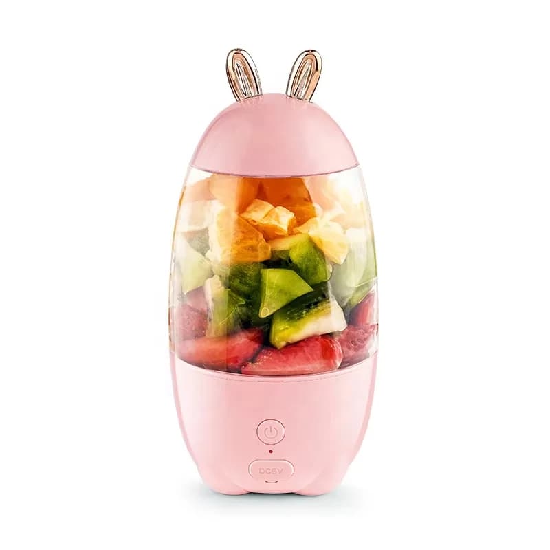 New Mini Wireless Portable Fruit Juice Rabbit Shape Usb Rechargeable Juicing Cup Home Small Blender Multi-function Juicer 5