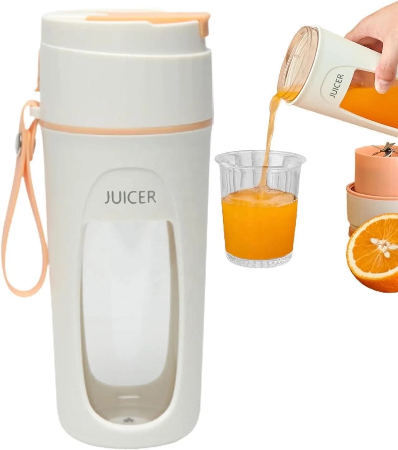 New Lasting Range Juicer Home Small Portable Fruit Juicer Cup Outdoor Electric Juicer Healthy Fruit and Vegetable Blender Cup 7