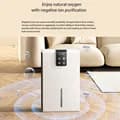 Compact Electric Dehumidifier with External Touch Control Water Level Indicator Sleep Mode Quiet Moisture Absorber for Bedroom