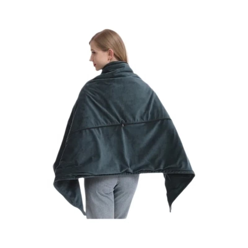 Heated Blanket for Office Lunchtime Rest Fleece-Lined Thermal Shawl Electric Heated Thermal Shawl Cover Heated Blanket