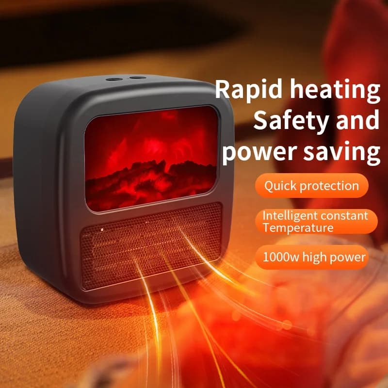 Small Electric Fireplace Home Heater High-value Wall-mounted Design Dormitory Heater Fast Heating Safety Energy-saving Heater 5