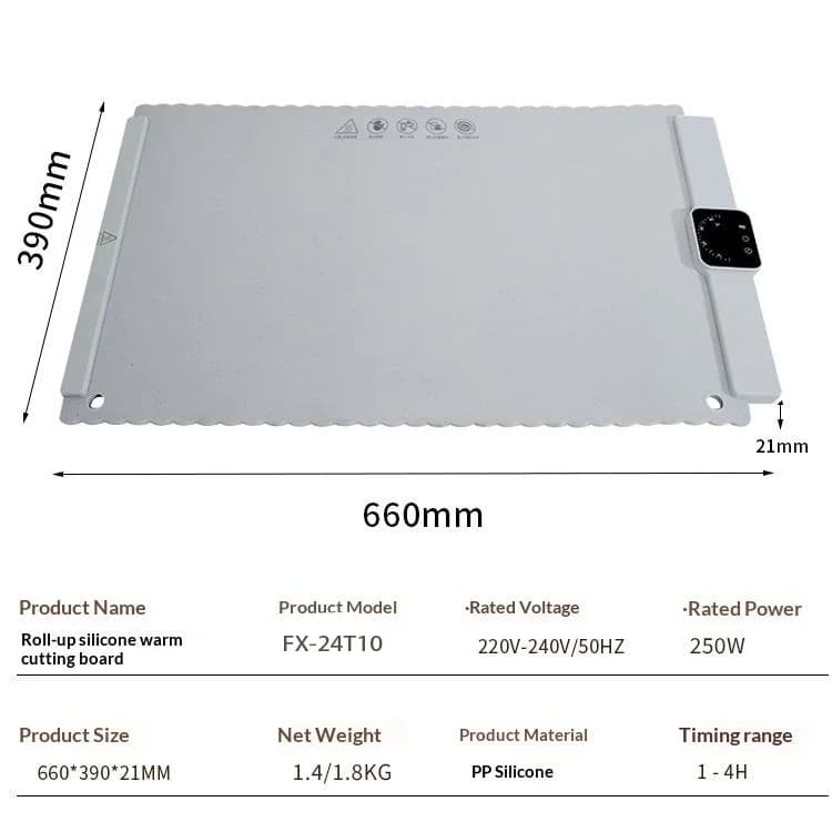 Large Size Multi-function Heating Pad, Fit Pots Pans All Tableware Warming Mat 4