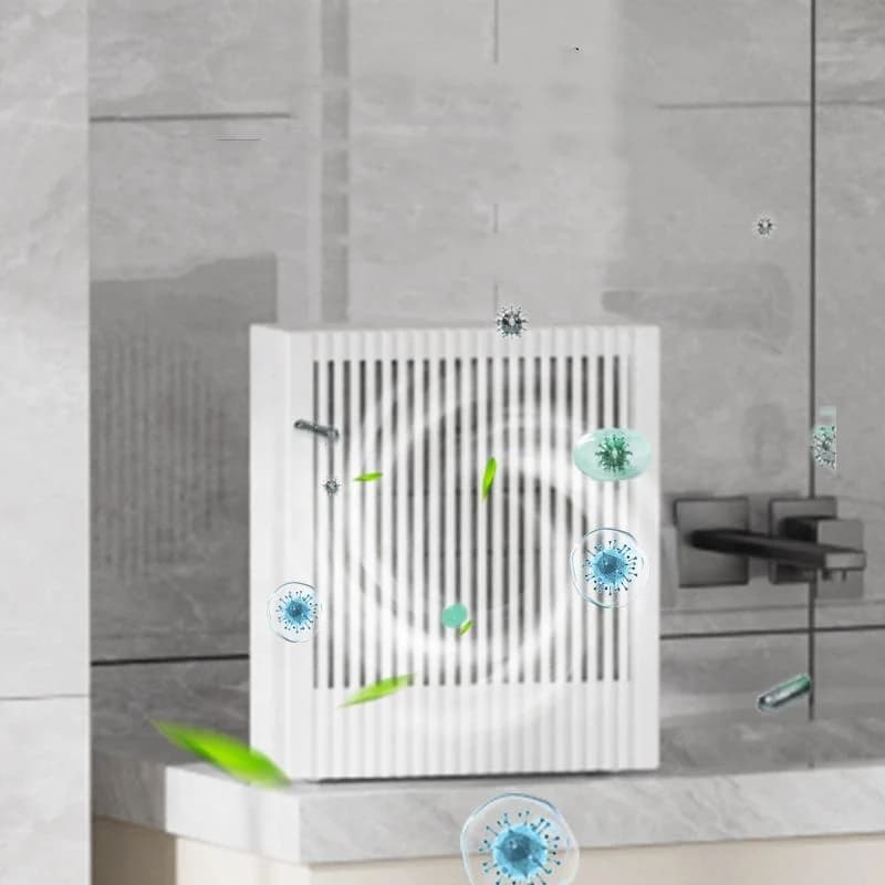 Vertical Slat Air Purifier Silent Ionizer with Multi-directional Vents Energy-Saving Air Freshener for Bedroom Bathroom Toilet