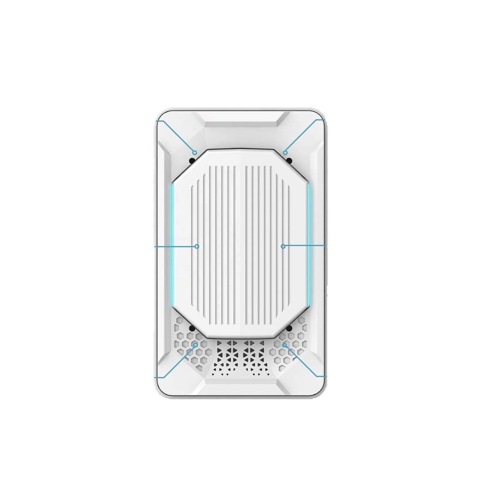 Modern Rectangular Air Purifier Multi-vent Filtration System Odor Eliminator for Living Room Kitchen Pet Area 7