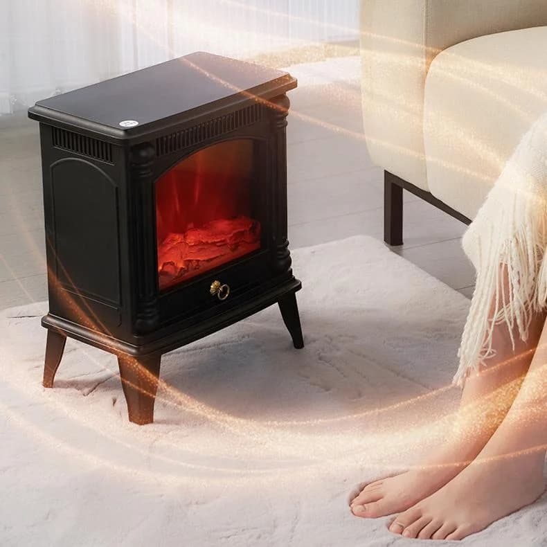 Simulation Flame Heater Immersive Warm Experience Home Heater B&B Winter Retro Flame Energy Saving Fireplace Heater 5