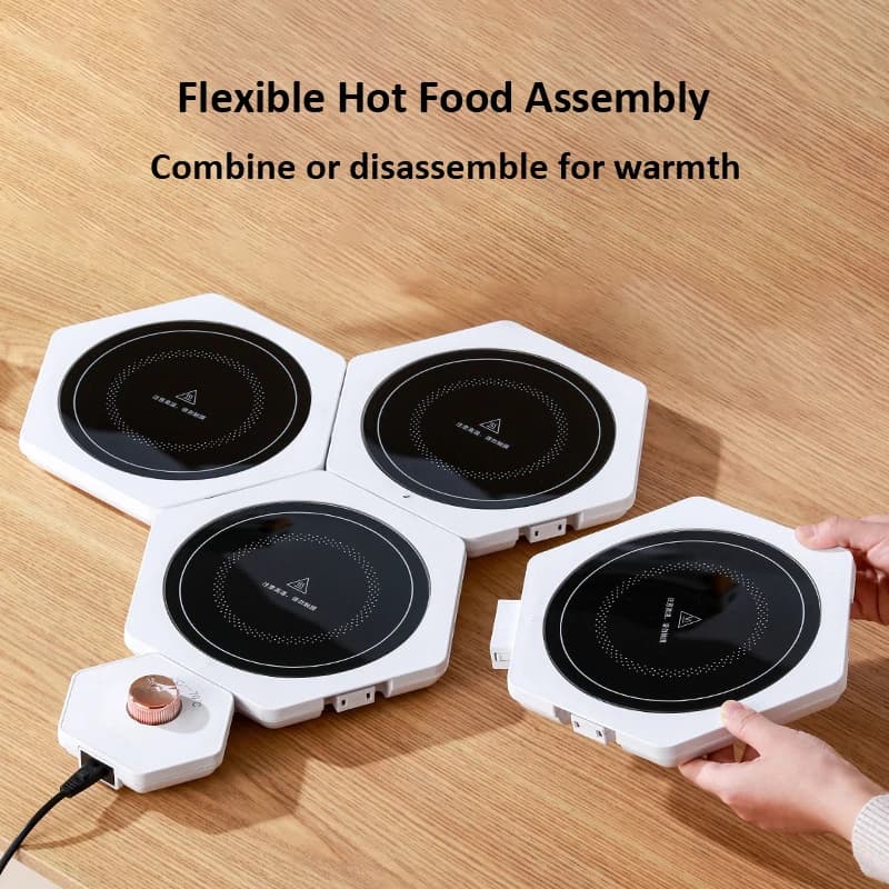 Household Meals Fast Heating Artifact Multifunctional Not Pick Tableware Insulation Board Adjustable Temperature Hot Plate 4