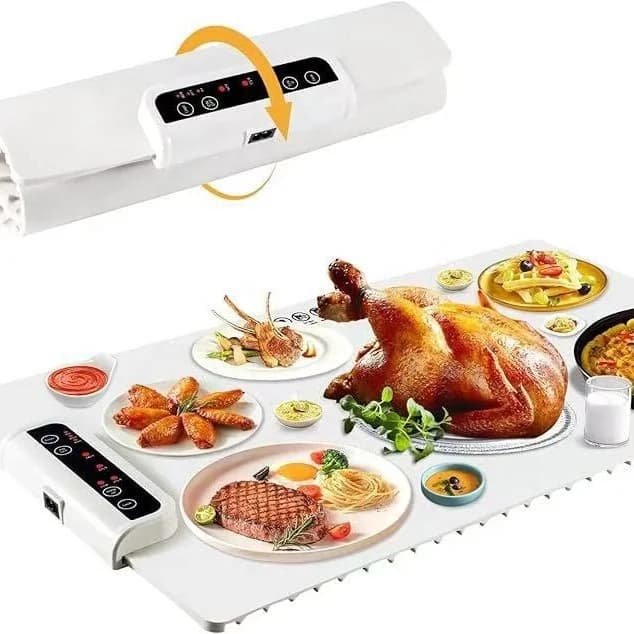 Constant Temperature Home Essential Silicone Food Warming Mat Folding Warming Plate Portable Home Heating Insulation Plate 3
