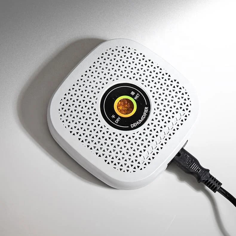 Compact Wireless Dehumidifier with Dry/Wet Status Display Renewable Desiccant Dehumidifier for Shoe Cabinets Drawers 4