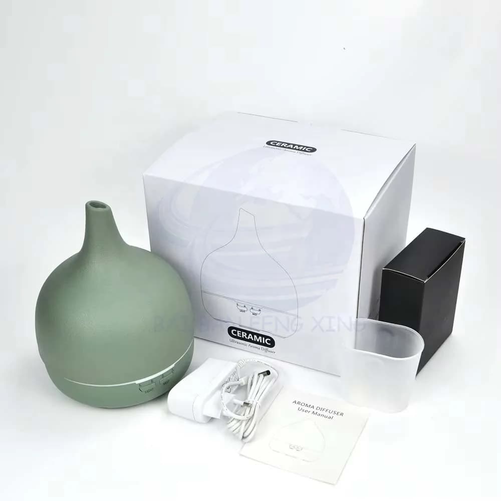 Customised Silent Large Capacity Automatic Scent Sprayer Home Flame Humidifier Bedroom Ceramic Ultrasonic Aroma Diffuser 5