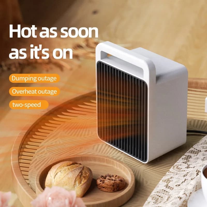 Compact and Portable Multi-scene Applicable Minimalist Design Heater Desk Mini Heater Winter Quick Heat Smart Electric Heater 3