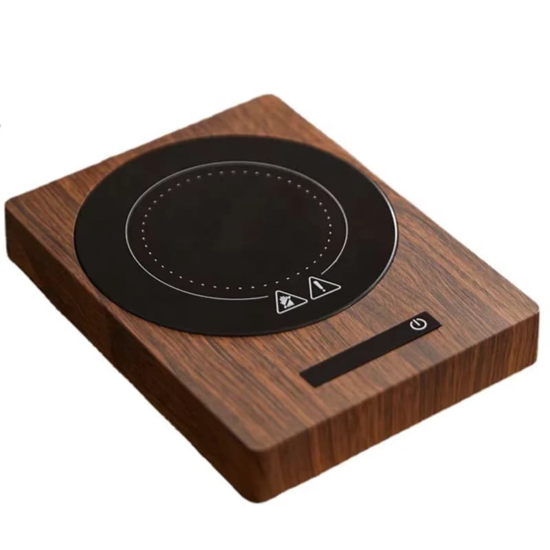 100-degree 5-speed Temperature Adjustable Stainless Steel Insulated Base Quick Heating coaster 200W Constant Temperature USB
