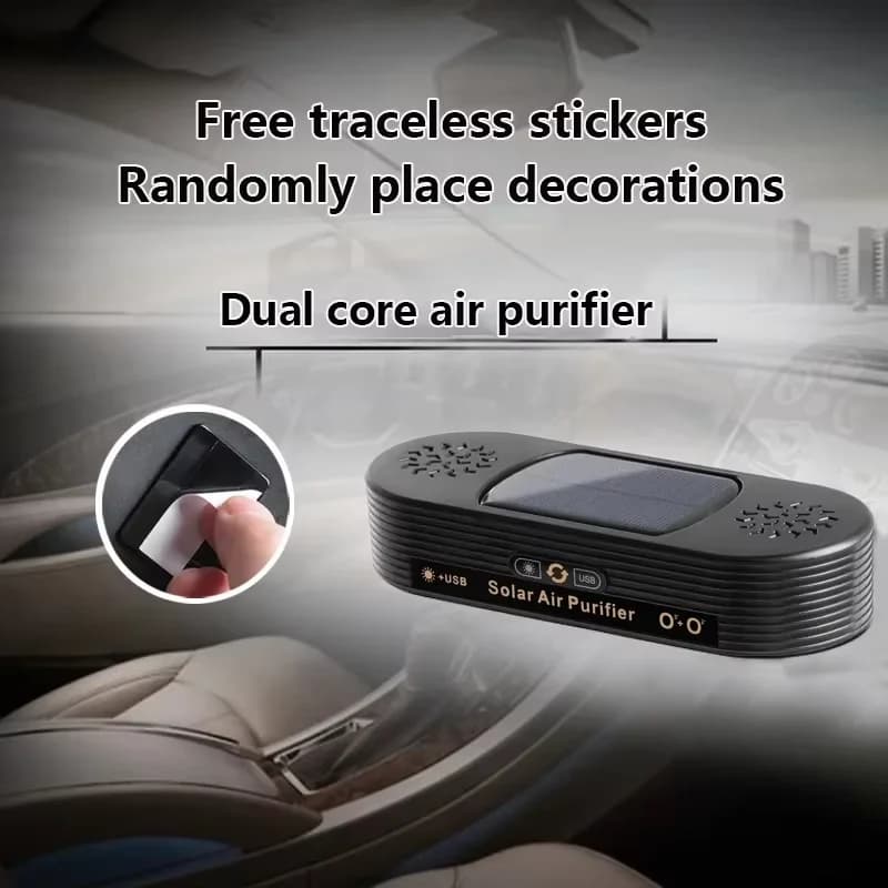 Solar-powered Vehicle-mounted air Purifier for Removing Odors Formaldehyde and Smoke Specifically Designed for Use in Vehicles 7