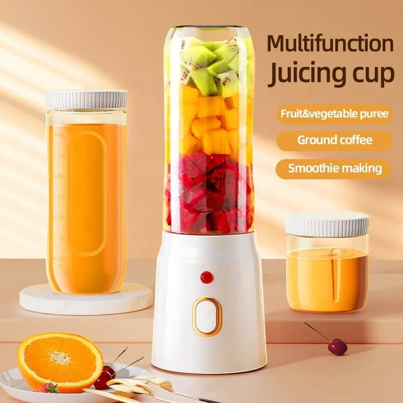 Portable 500ml Electric Mini Juicer Household Multifunctional Auxiliary Crushed Ice Cup for Students 4