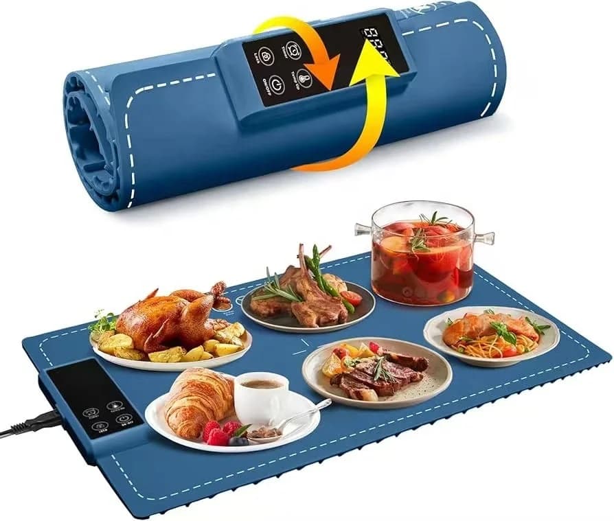 Household Multifunctional Silicone Warming Plate Foldable Dish Warmer God Convenient Storage Meals Table Insulation Plate 2