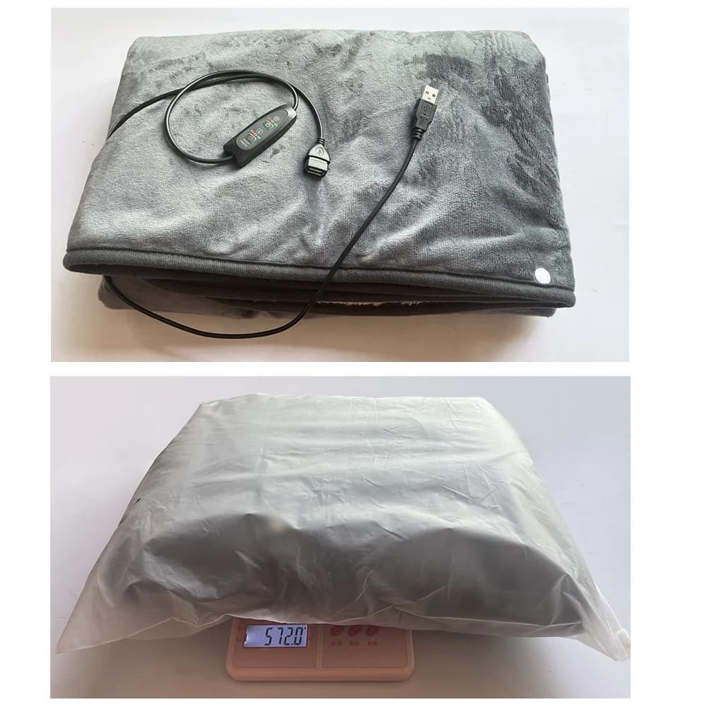 Rechargeable USB Outdoor Blanket with Heating Function Office Heated Blanket for Washing Electric Blanket with Heating Function 6