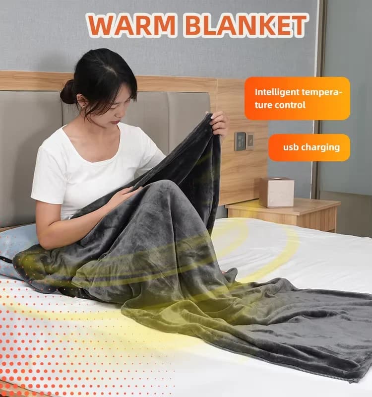 Comfortable Electric Heating Shawl, Suitable for Home and Office Use Electric Blanket Quick Heating Electric Blanket in Winter 3