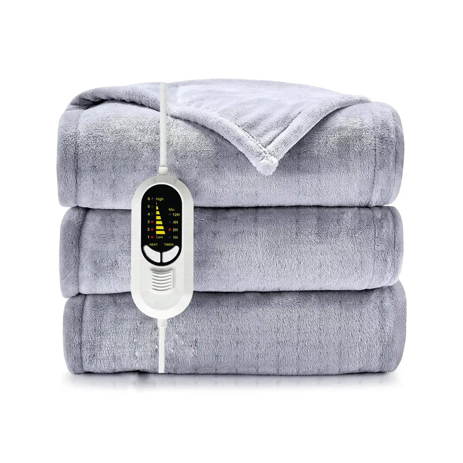Smart Temperature-Controlled Electric Blanket with Heated Shawl, Knee Warmer and Washable Heating Pad for Office Lunchtime Use 7