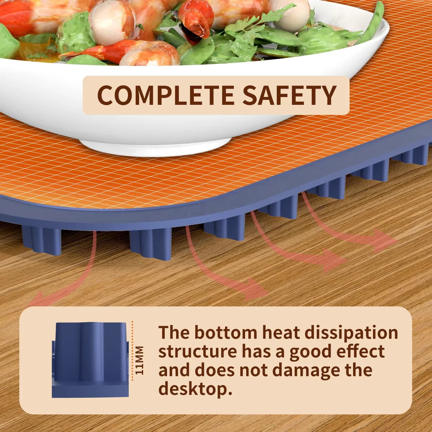 Reel Design Convenient Storage Warming Plate Multi-functional Household Warming Plate Fast Heating Food Heating Mat 6
