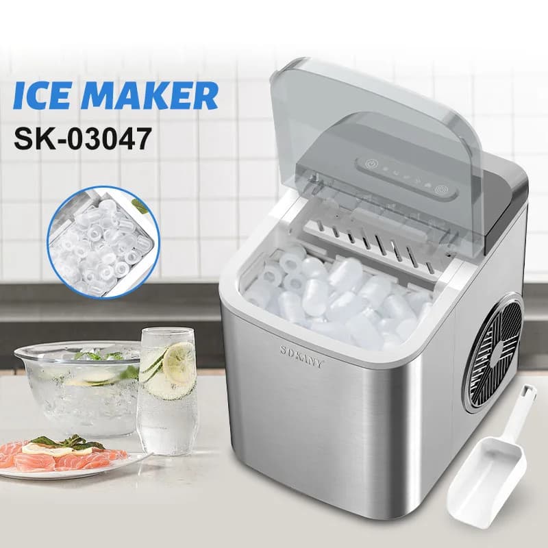 Visualization Window Fast Compact Mini Ice Maker No Space Required Easy to Use Easy to Clean Ice Maker 3