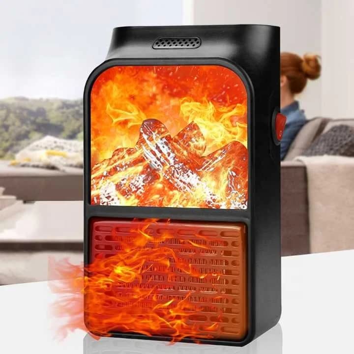 New Portable Mini Flame Heater Students Office Home Small Desktop Heater Fast Heat Simulation Flame Heater 3