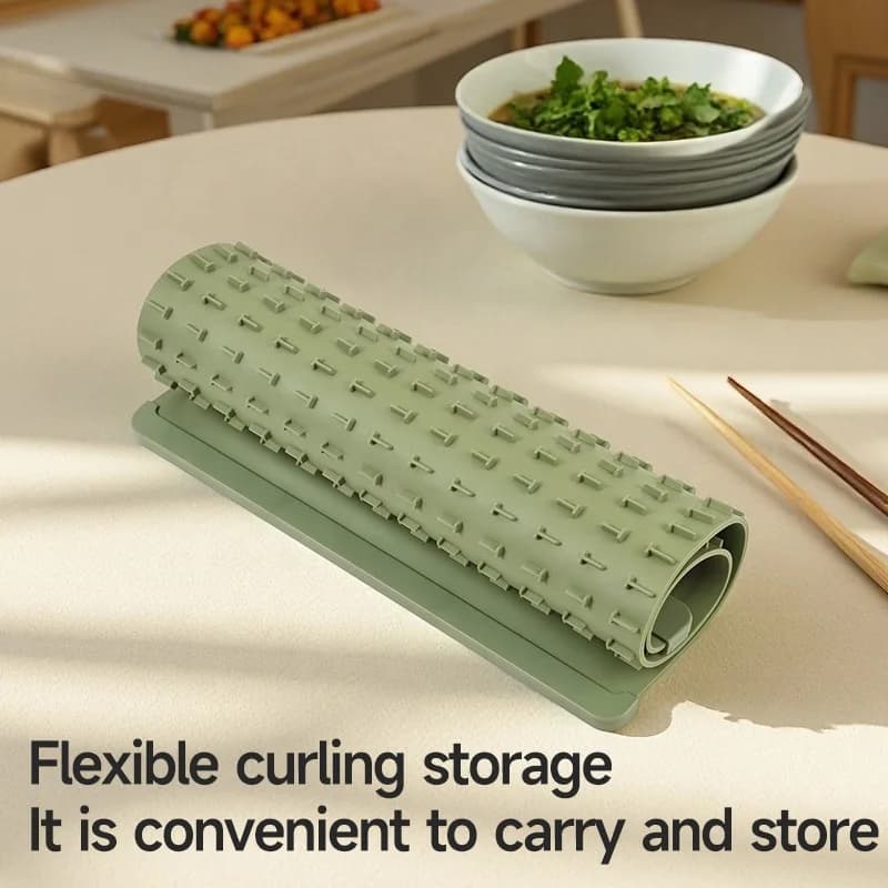 Electric Silicone Food Warmer Plate Rapid Heating Constant Temperature Plate Foldable Multi-Functional Insulated Touch-Control 6