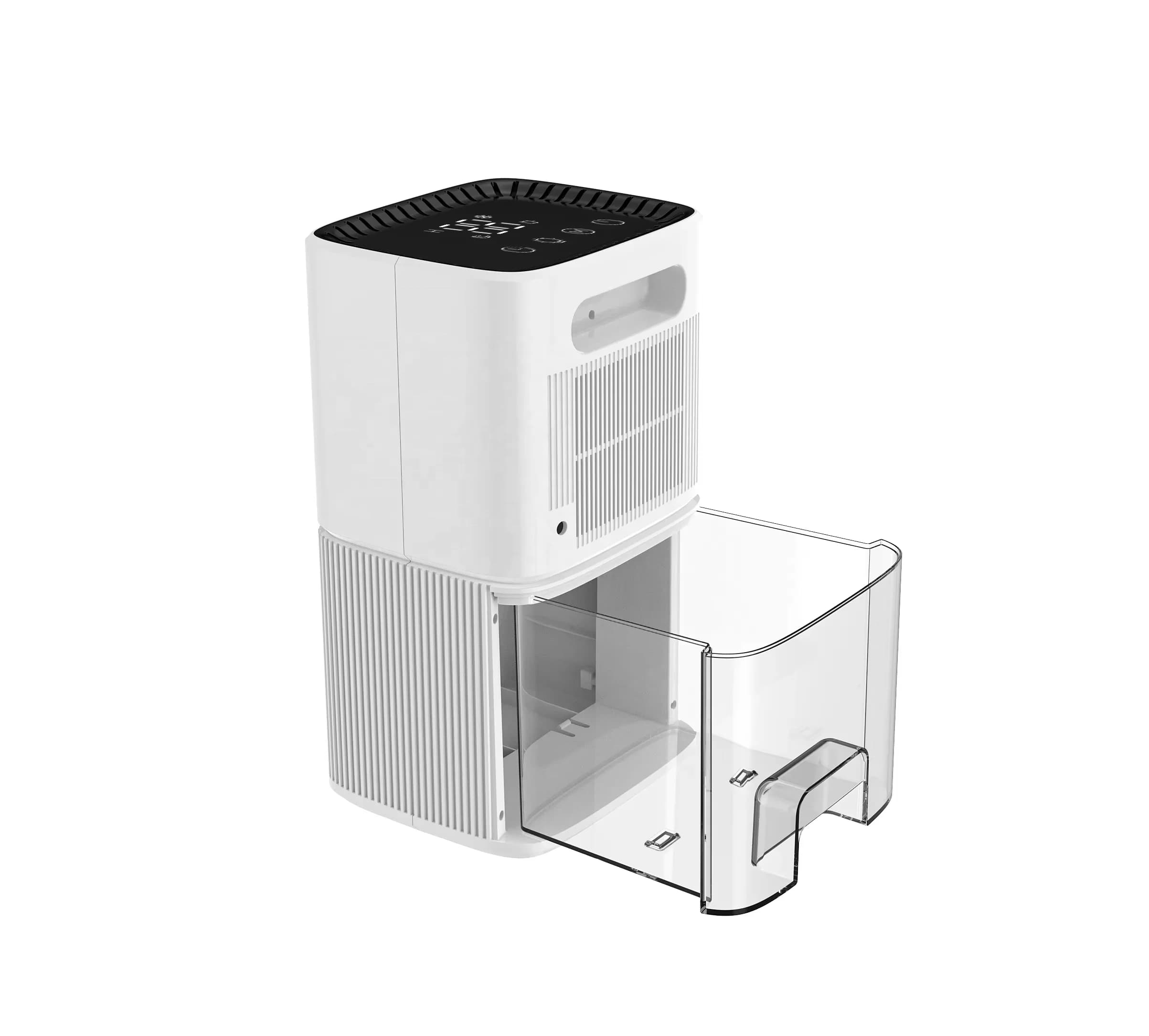 Compact Electric Dehumidifier with Multi-Function Touch Control Panel Detachable Water Reservoir Easy Maintenance Ideal 7