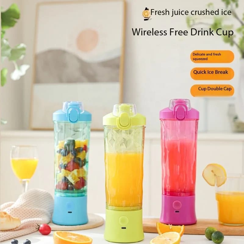 New Portable Juice Extractor Large Capacity Multifunctional Electric Juice Extractor Cup Sports Fitness Blender Cup 5
