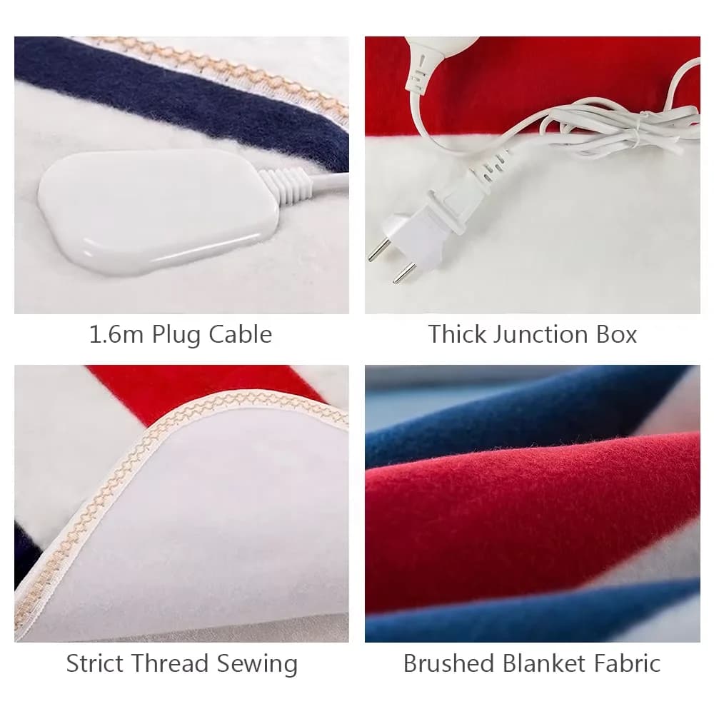 Dual-control Temperature-Regulating Dormitory Electric Blanket Student-Use Electric Mattress Pad Double-Size Electric Blanket 4