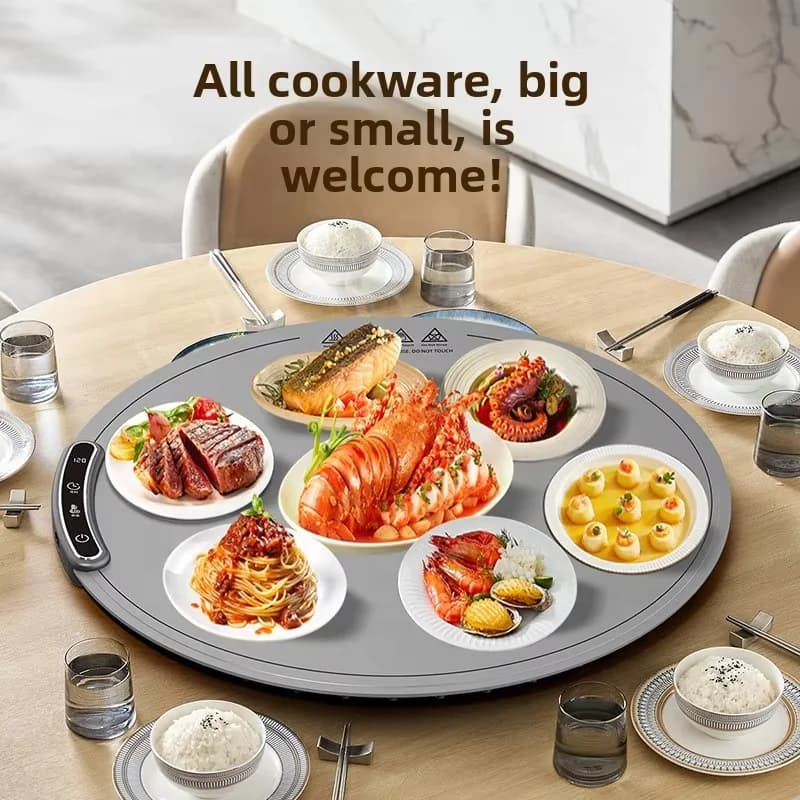 Electric Silicone Food Warmer Mat Portable Folding Hot Food Board Home Meal Heating Insulation Board Multi-Functional Roll-Up 4 4