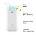 Compact Dehumidifier with Water Level Indicator One-Button Control Auto Shut-Off Ideal for Home RV Office Humidity Control