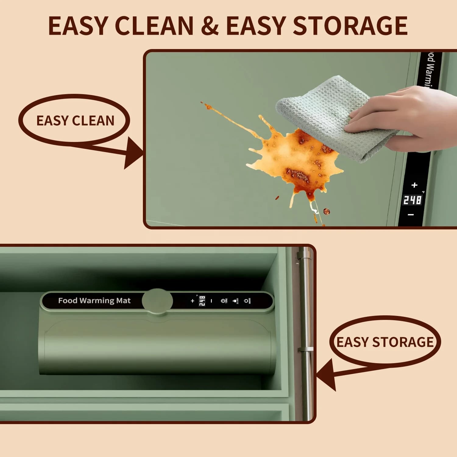 Energy-saving Heating Plate Winter Household Meal Insulation Utility Multi-functional Adjustable Temperature Storage Hot Plate 6