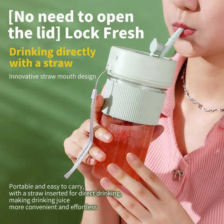 With Straw Charging Models Multifunctional Wireless Juicer Portable Outdoor Juice Machine a Multi-purpose Juice Machine 7