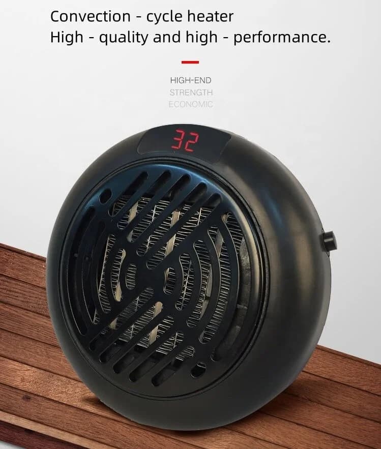 Mini Small Household Heater Fast Heating Hot air Blower Desktop Portable Wall-mounted Round Electric Heater 5