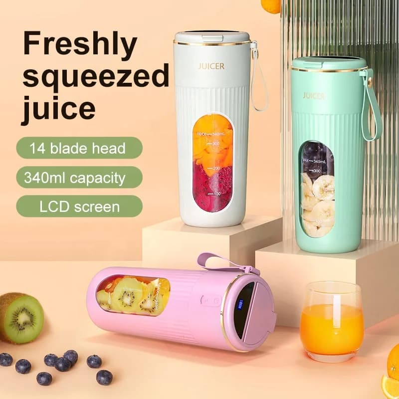 New Wireless Portable Juicer Large Capacity Battery Home Small Portable Fruit Juice Cup Outdoor Multi-function Electric Juicer 3