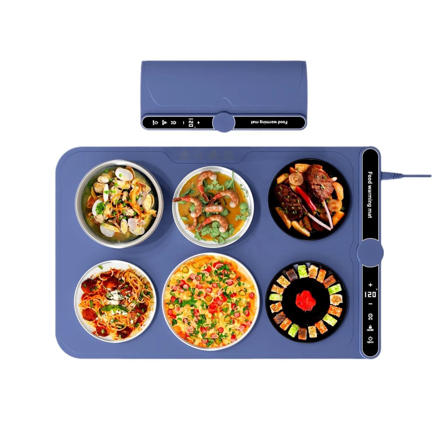 Reel Design Convenient Storage Warming Plate Multi-functional Household Warming Plate Fast Heating Food Heating Mat 3