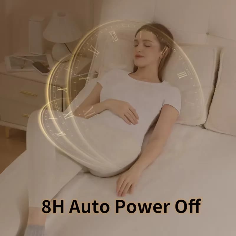 Dual-person Multi-purpose Electric Blanket with Automatic Cut-off Machine Washable Adjustable Temperature for Winter Use 5
