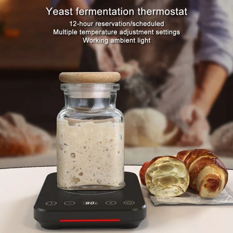 Constant Temperature Cup Warmer Pad Baking Yeast Dough Fermentation Container USB Charging Home Use 12 Hours Timer Warming Set 2
