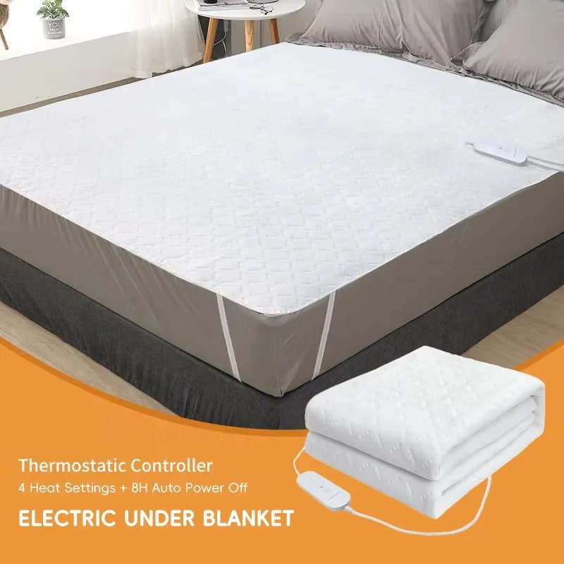 Dual-person Multi-purpose Electric Blanket with Automatic Cut-off Machine Washable Adjustable Temperature for Winter Use 7
