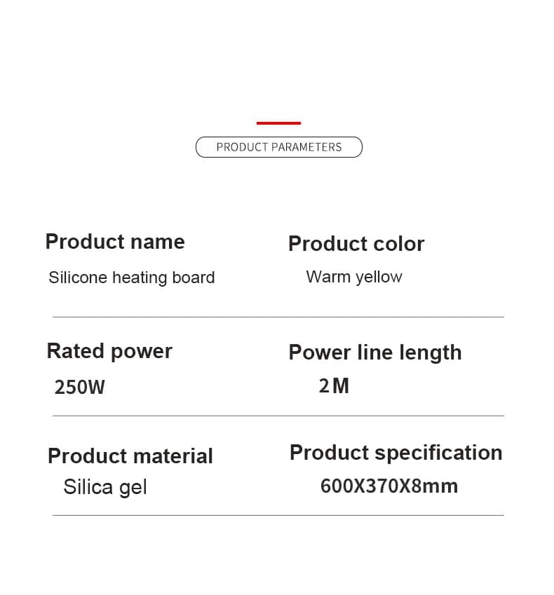 Household Fast Heating Warming Pad Can Be Rolled and Folded Hot Plate Can Be Timed Insulation Heating Small Warming Plate 7