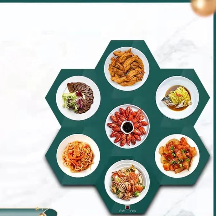 Casual Splicing Meal Warming Board Thermal Dining Table Home Use Multi-temperature Adjustment Hot Plate 4