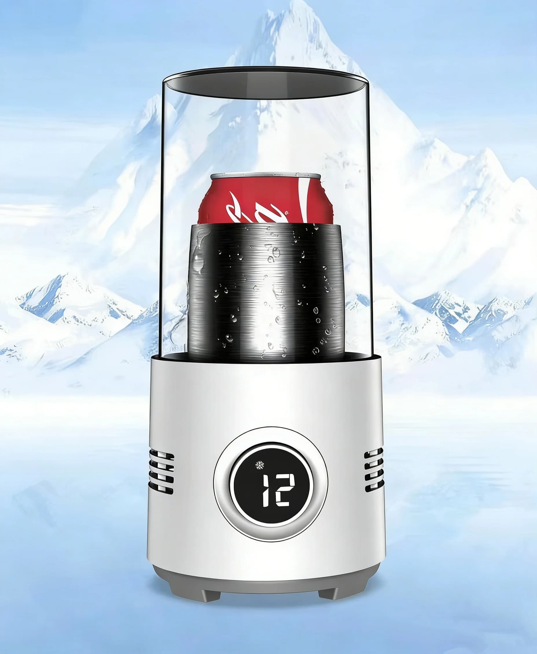 Intelligent Sensor Classic USB Aluminum Alloy Air Freshener with Quick Cooling and Ice-Cold Refrigeration for Home Desktop Use 7