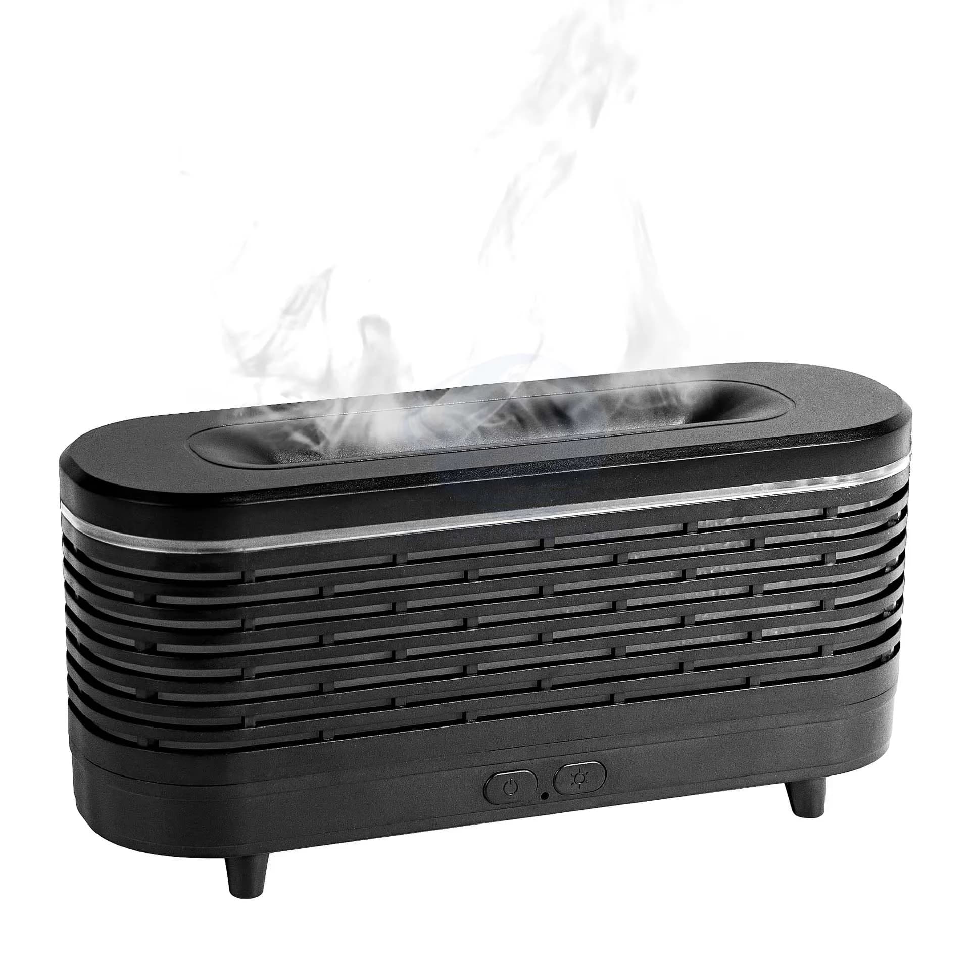 Small Bedroom Premium Mini Simulation Flame Aromatherapy Diffuser Seven Colours Ambient Light Humidifier 5